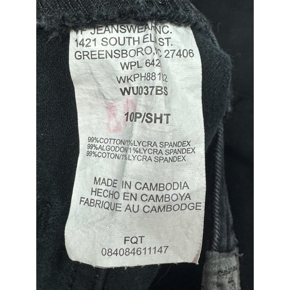 Aura by Wrangler Women's Short Rise Straight Leg Black Jean -Size 10P (32x28.5)* - Picture 6 of 6